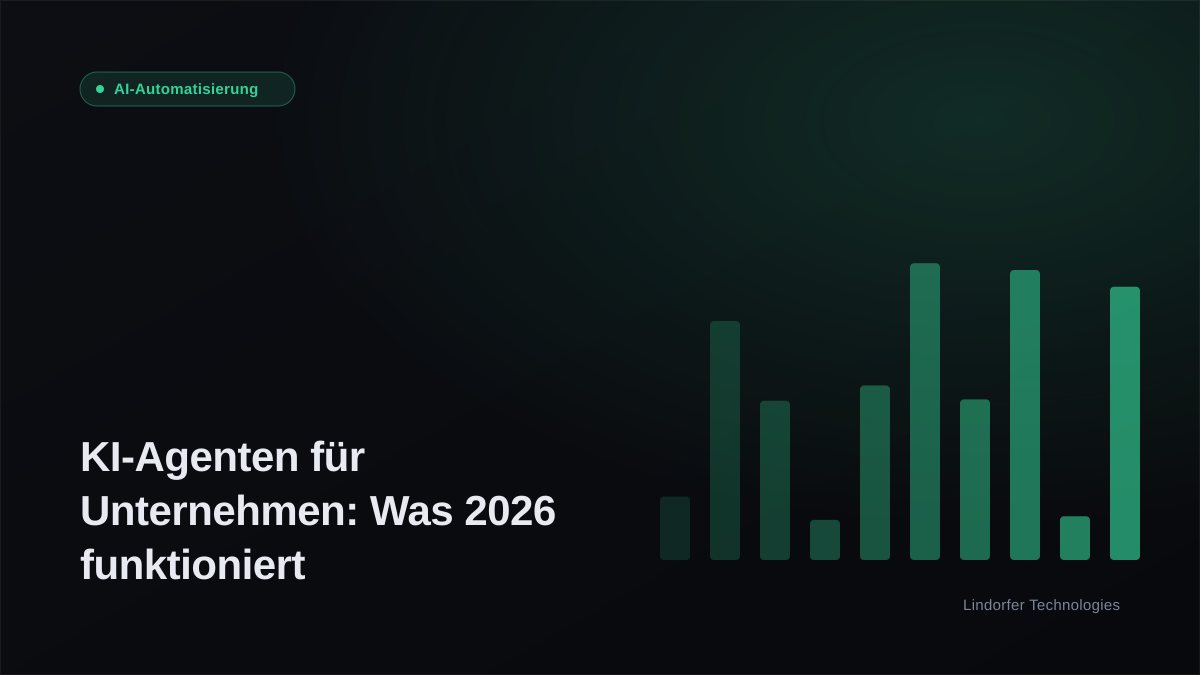 KI-Agenten für Unternehmen: Was 2026 wirklich funktioniert