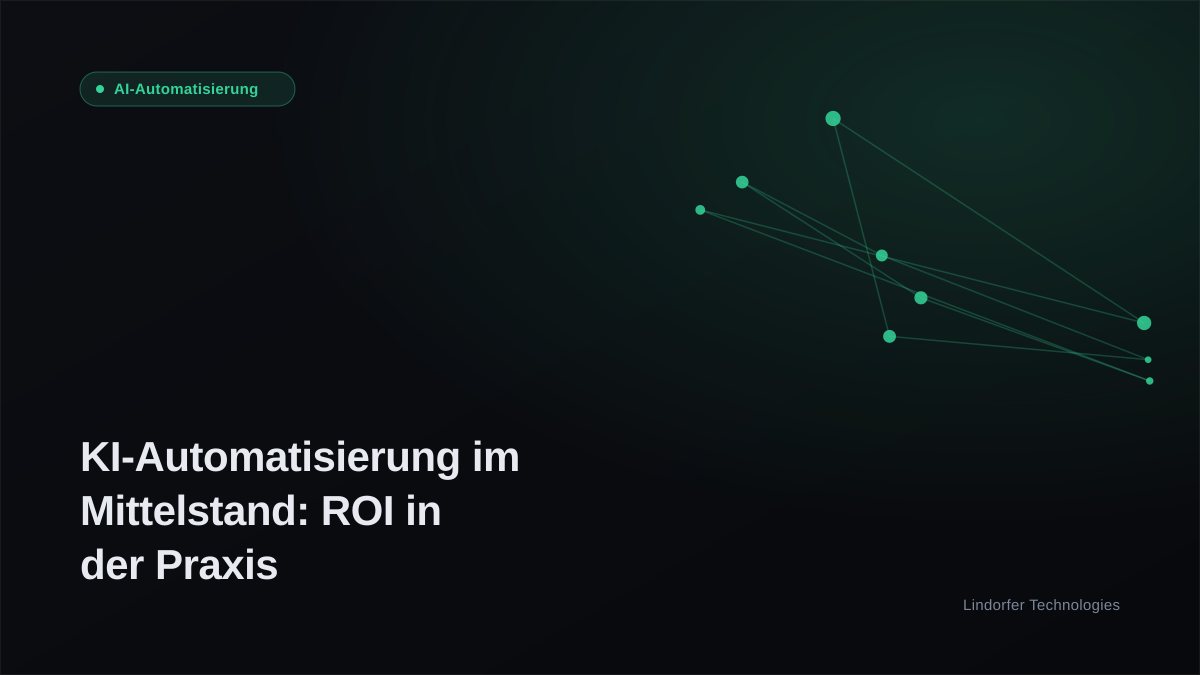 KI-Automatisierung im Mittelstand: Konkrete Anwendungsfälle mit ROI