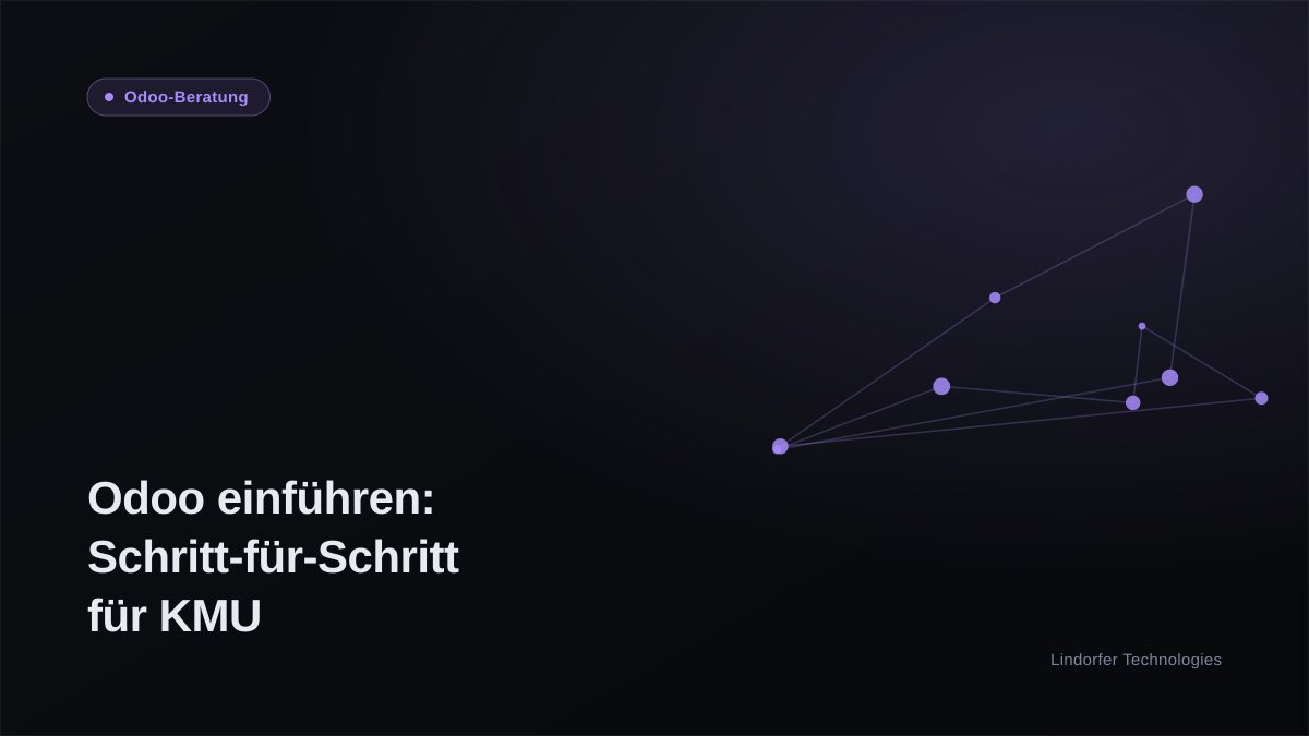 Odoo einführen: Schritt-für-Schritt-Anleitung für KMU