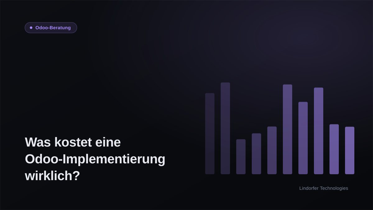 Was kostet eine Odoo-Implementierung wirklich? Lizenzen, Beratung, laufende Kosten