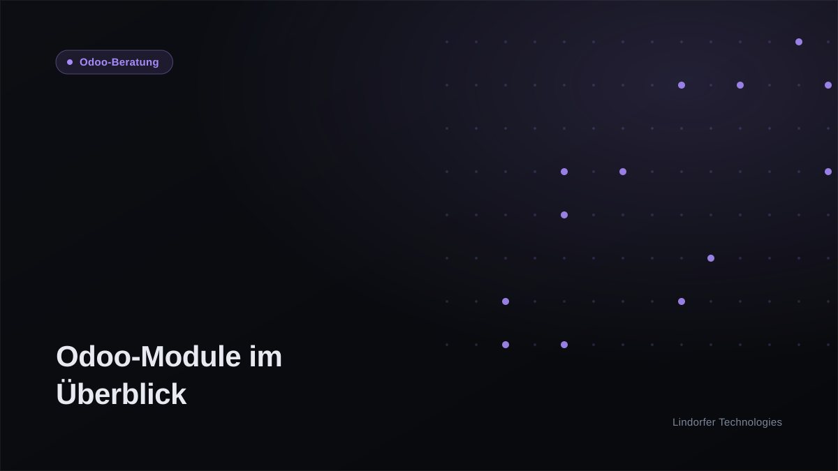 Odoo-Module im Überblick: Die passenden Apps für jeden Unternehmensbereich