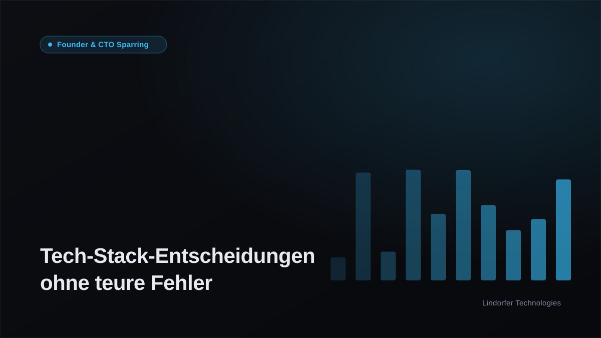 Tech-Stack-Entscheidungen für Startups: Wie du teure Fehler vermeidest
