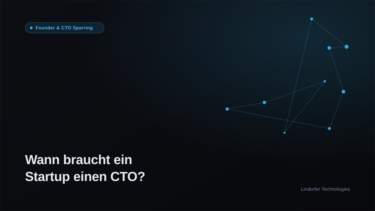Wann braucht ein Startup einen CTO, und wann reicht Sparring?